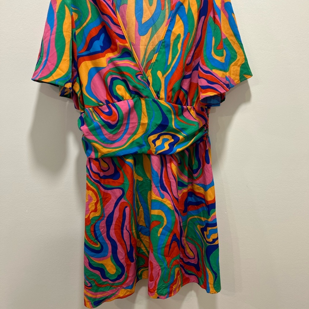 Colorful Abstract Pattern Dress